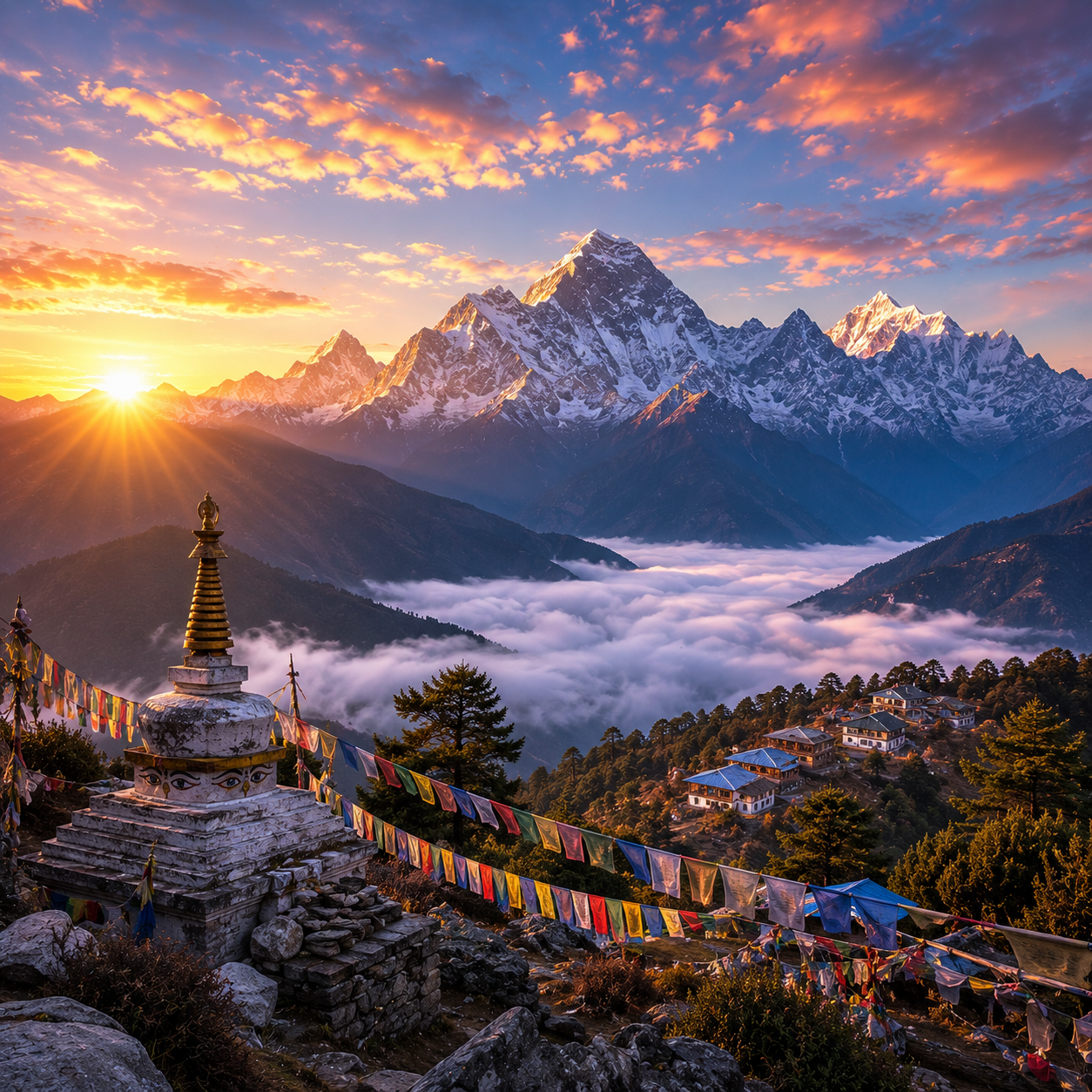 Himalayan Dawn Peaks