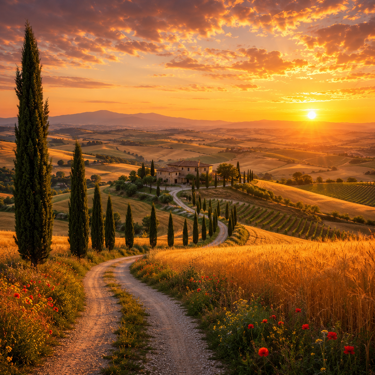 Tuscany Golden Fields